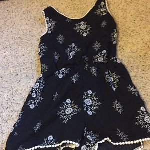 Floral romper.